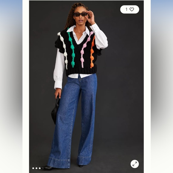 Anthropologie NWT Bauble Sweater Vest Size ALL. - Picture 4 of 7